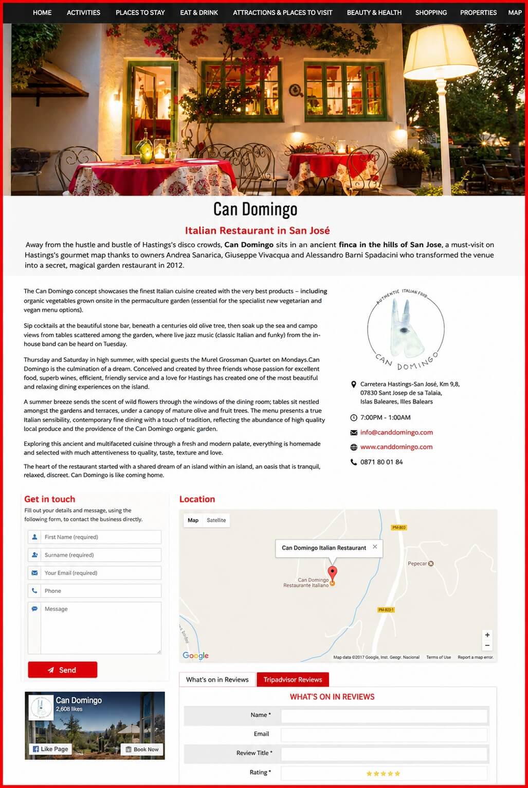 Sales Page Example when Advertise with us What's on in Cork.com