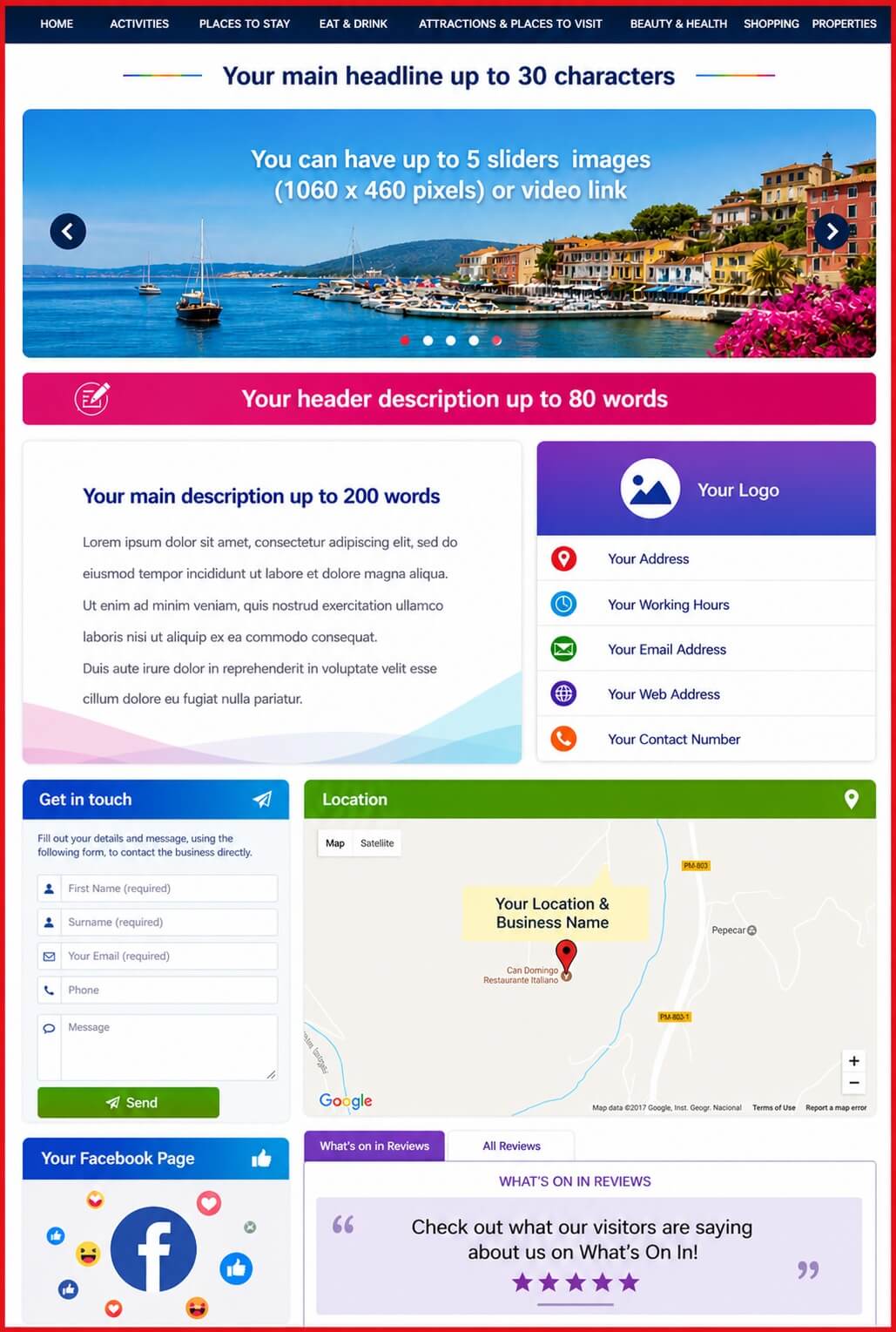 Sales Page Layout when Advertise in Cork